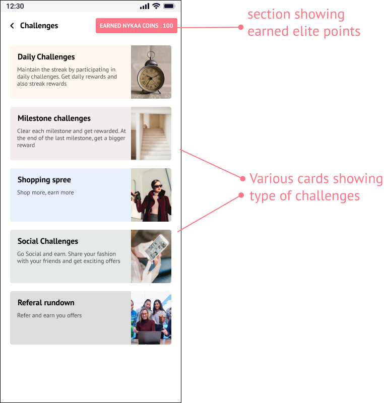 Gamifying the shopping experience by introducing challenges in the Nykaa  Fashion app, by Moksha Shah