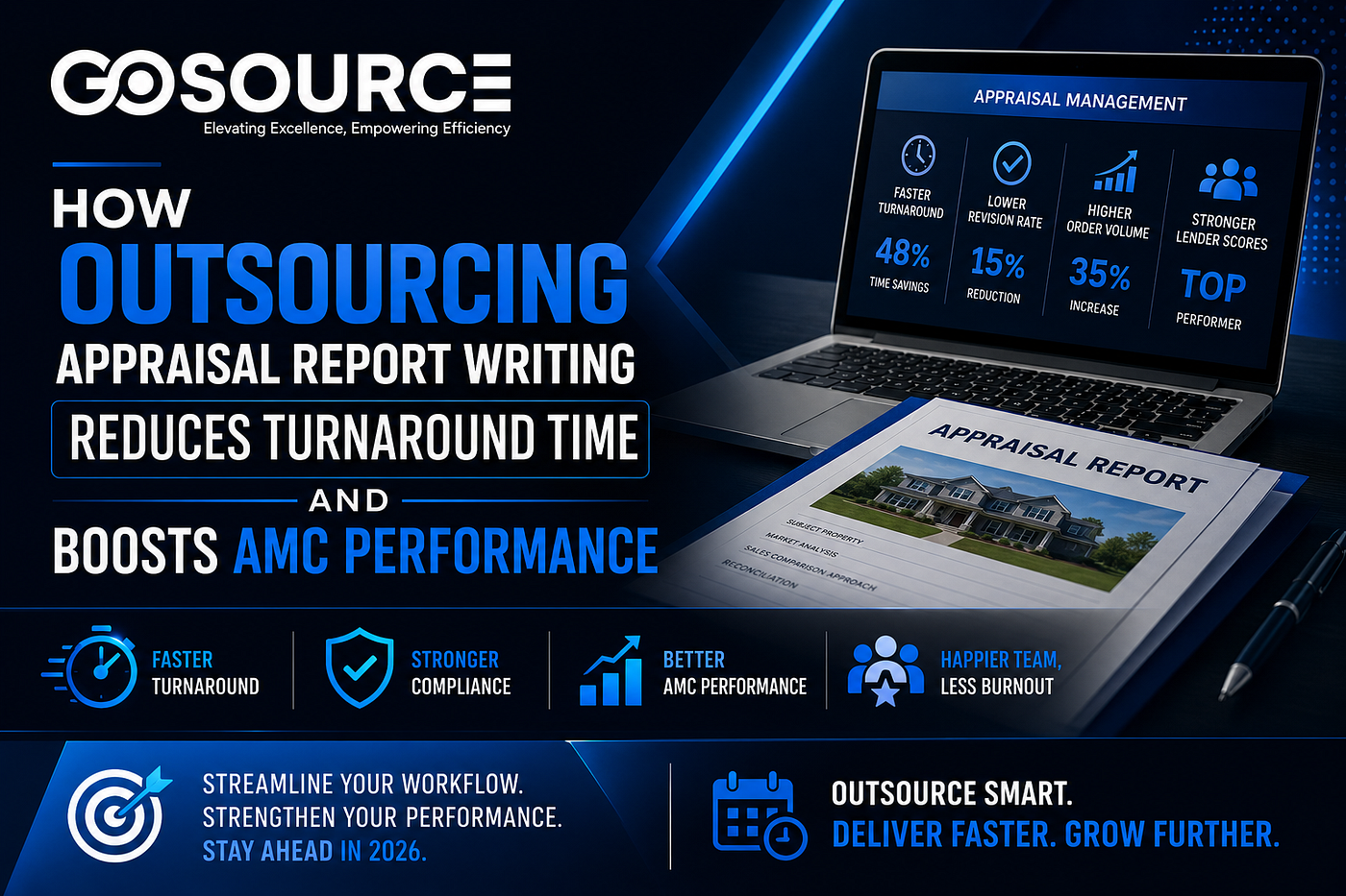 How Outsourcing Appraisal Report Writing Reduces Turnaround Time and Boosts AMC Performance