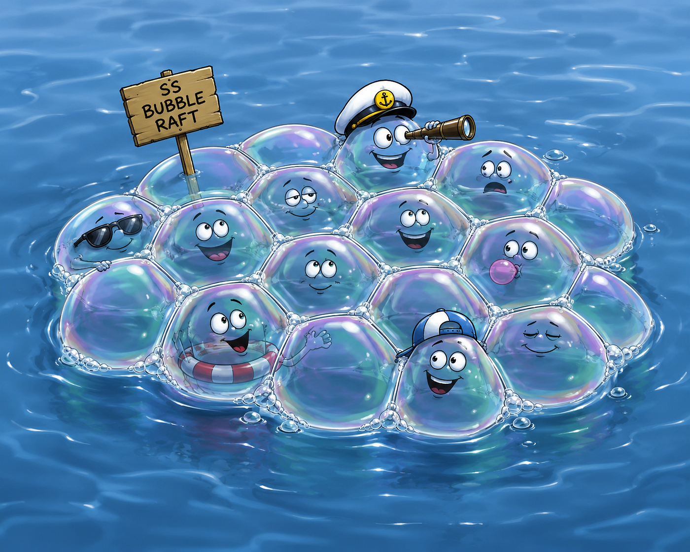 Bubble bath anyone? Nipples surfacing on the port bow! — image generated using Chat GPT (Open AI).