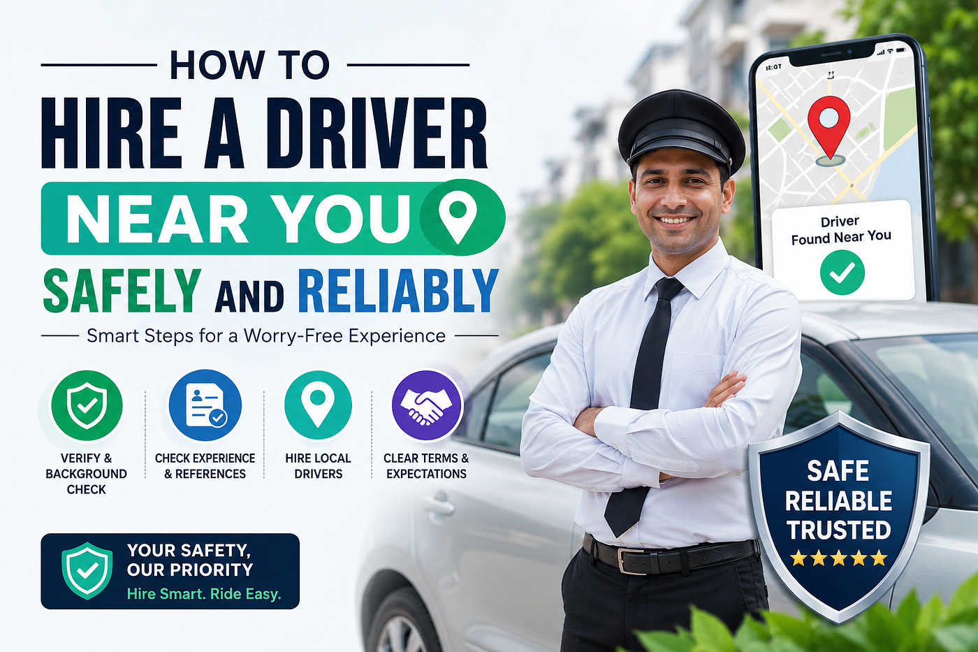 How to Hire a Driver Near You Safely and Reliably