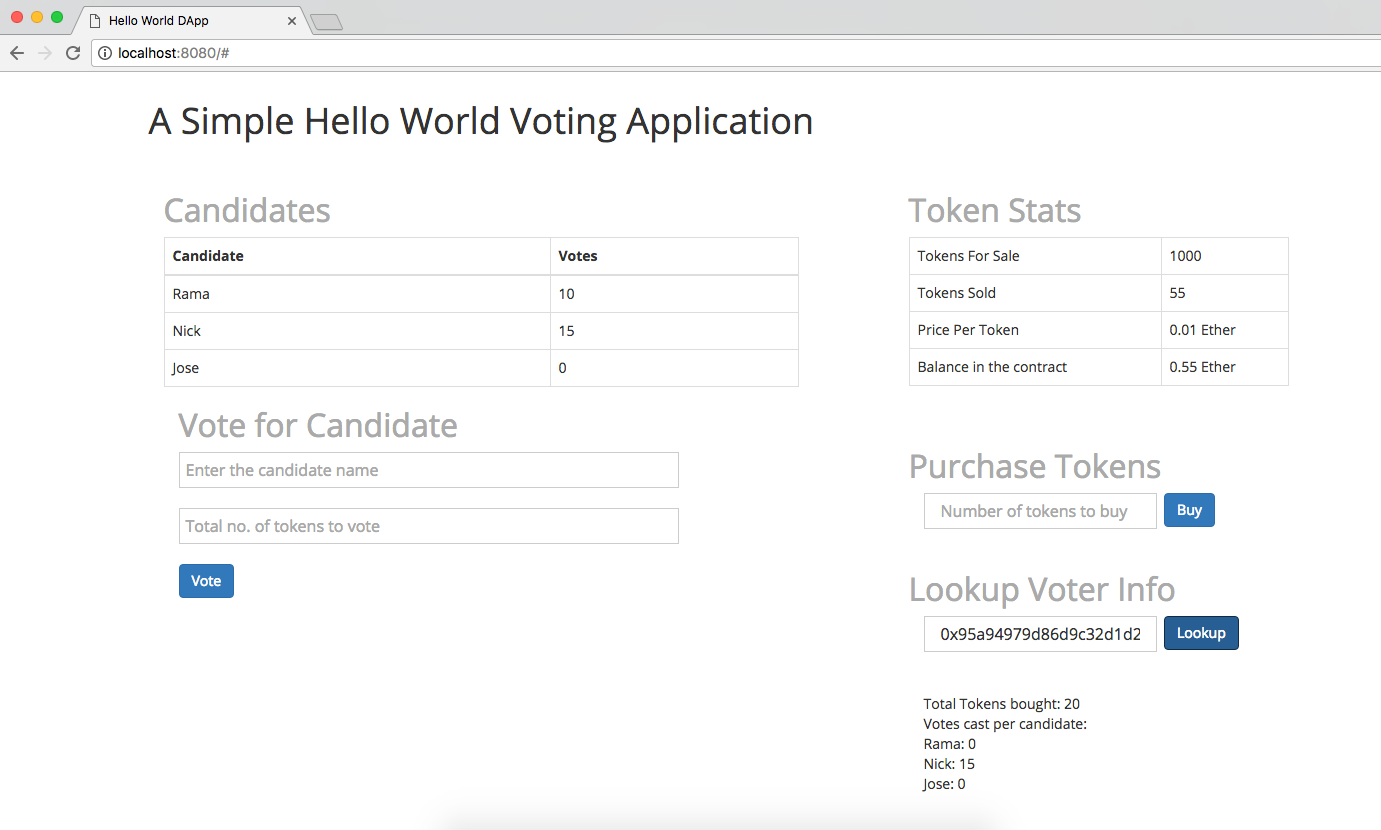 Full Stack Hello World Voting Ethereum Dapp Tutorial — Part 3 | by Mahesh  Murthy | Medium