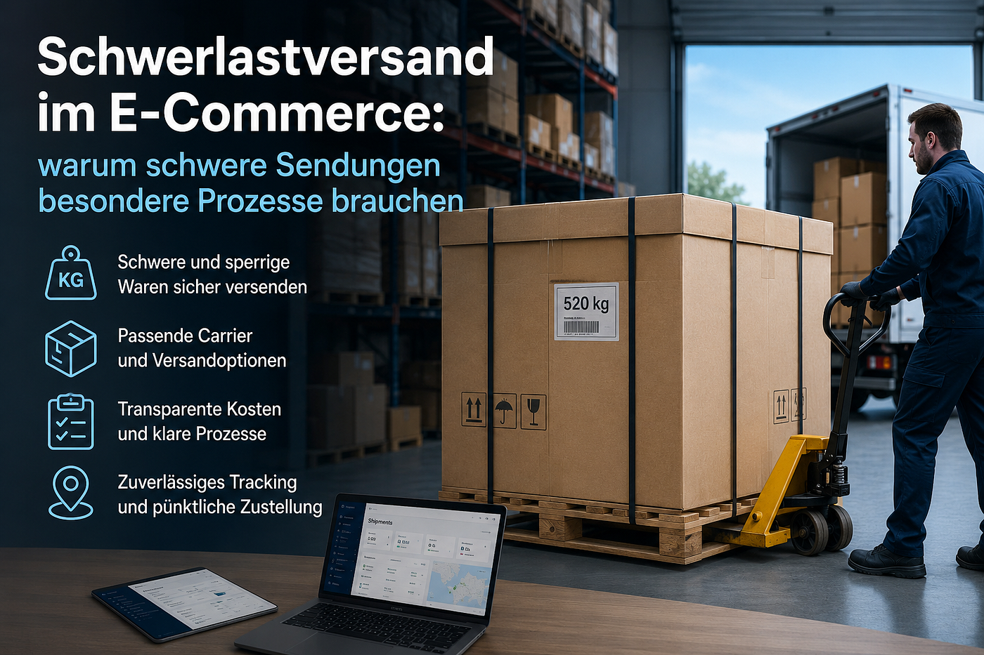 Schwerlastversand im E‑Commerce: Warum schwere Sendungen besondere Prozesse brauchen