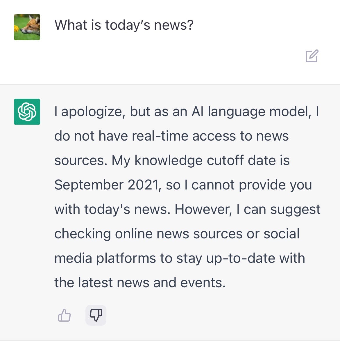 Attention: Be Aware of a Critical Cutoff Date Limitation of ChatGPT! | by  Amy Chen, CMA | Medium
