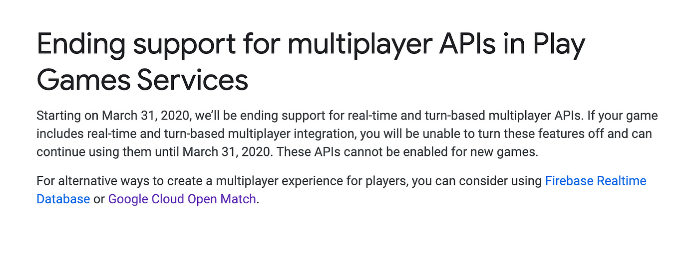 Multiplayer Services