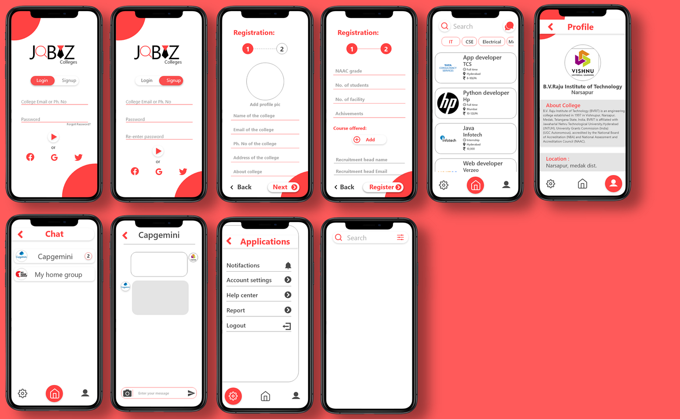 Job Finding App UI. Introduction | by Jaswanthreddy | Medium