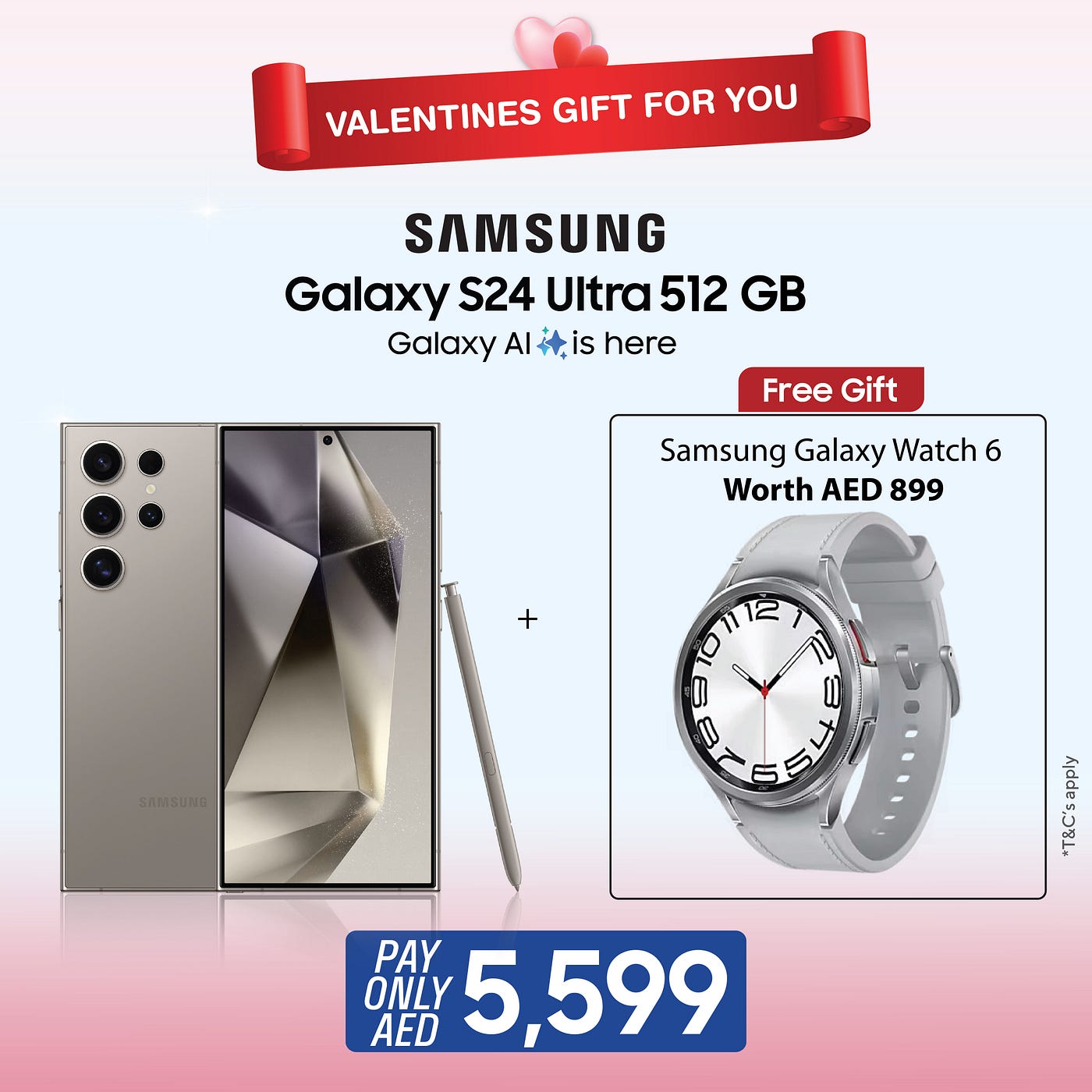 Valentine's Day Tech Treat: Free Samsung Galaxy Watch 6 with Galaxy S24  Ultra 512GB Purchase at ECity, by AbuAdventures, Feb, 2024