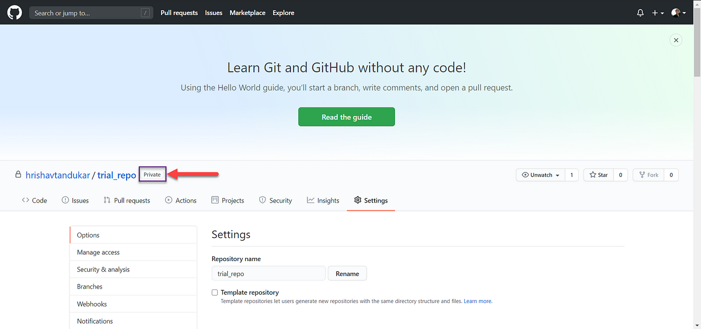 How to make your public repository as private and vice versa in GitHub? |  by Positive Stud | Medium