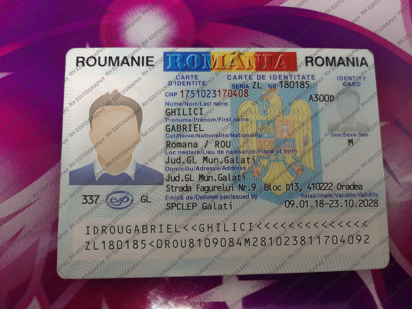 Romania ID Card PSD Template • Fully Editable • Printing Qaulity • High  Qaulity Whatsapp: +1(407) 569–8573 Contact: http://t.me/Rheditography Buy  Template - RH Editography - Medium