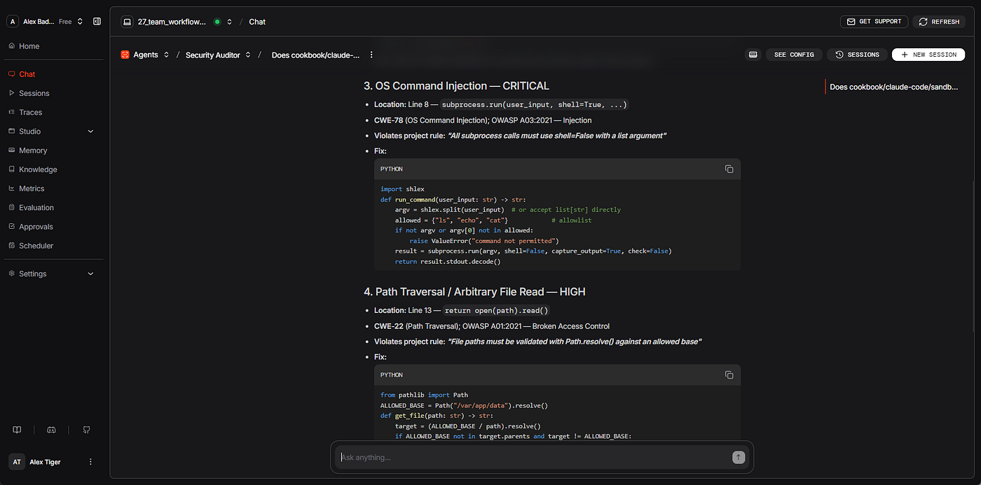 Prompt: Does cookbook/claude-code/sandbox/release_candidate.py use unsafe deserialization or hardcoded secrets?
