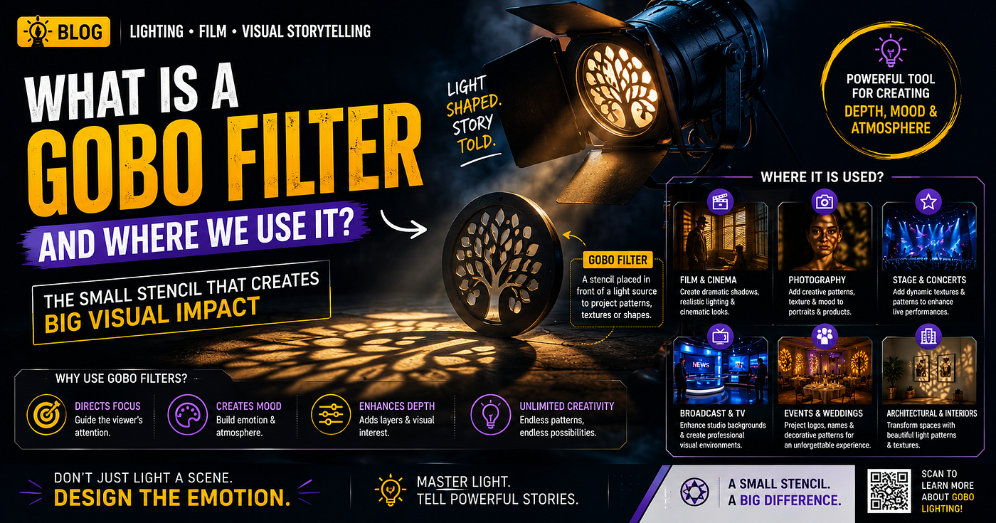 What Is a Gobo Filter and Where Is It Used? A Complete Guide for Lighting, Film & Visual Production