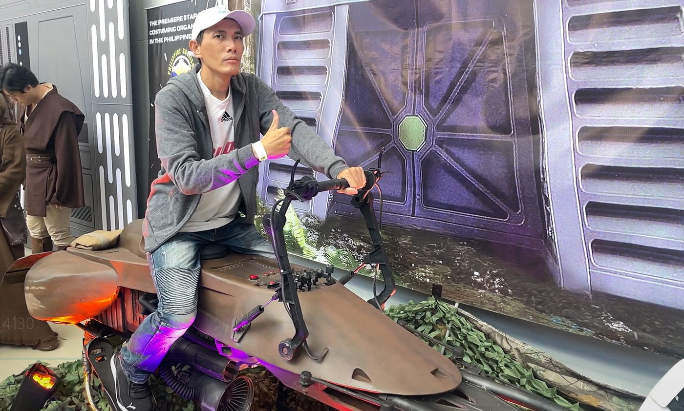 74-Z speeder bike 
Let’s Ride
@starwars @starwarsph @starwarsmovies @hbo @markhamill…