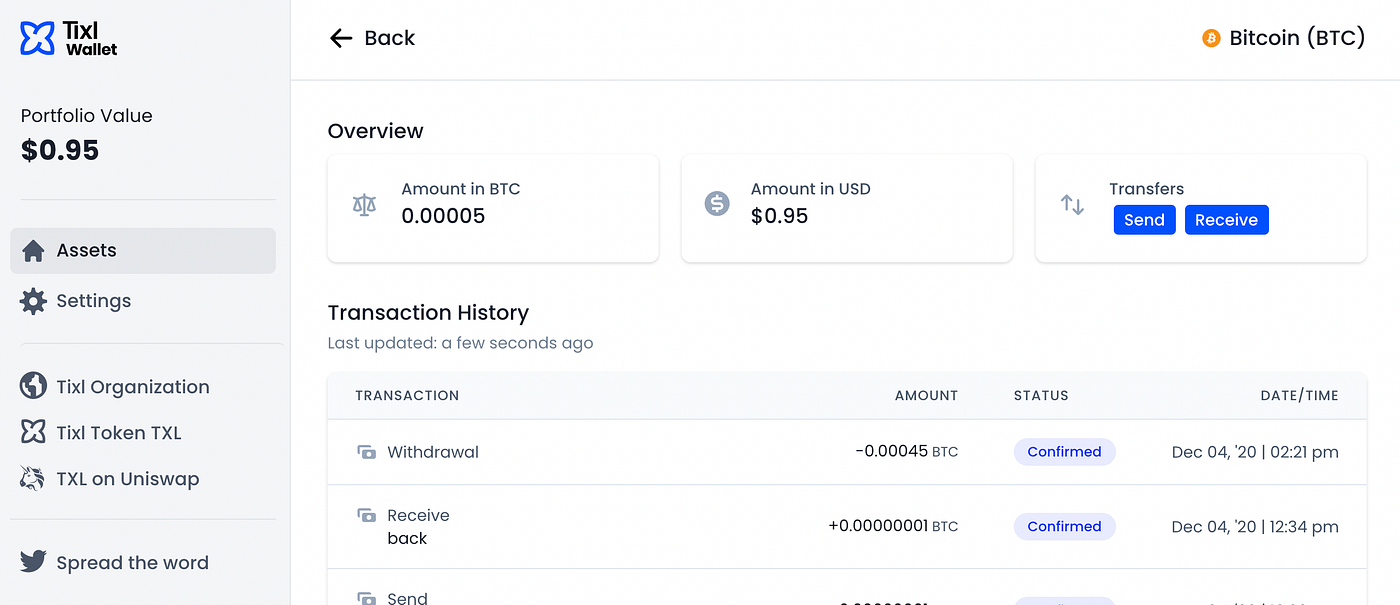 A Guide to Using the Tixl Wallet with Tixl´s Autobahn Network v0.1 | by  Autobahn Network | Medium