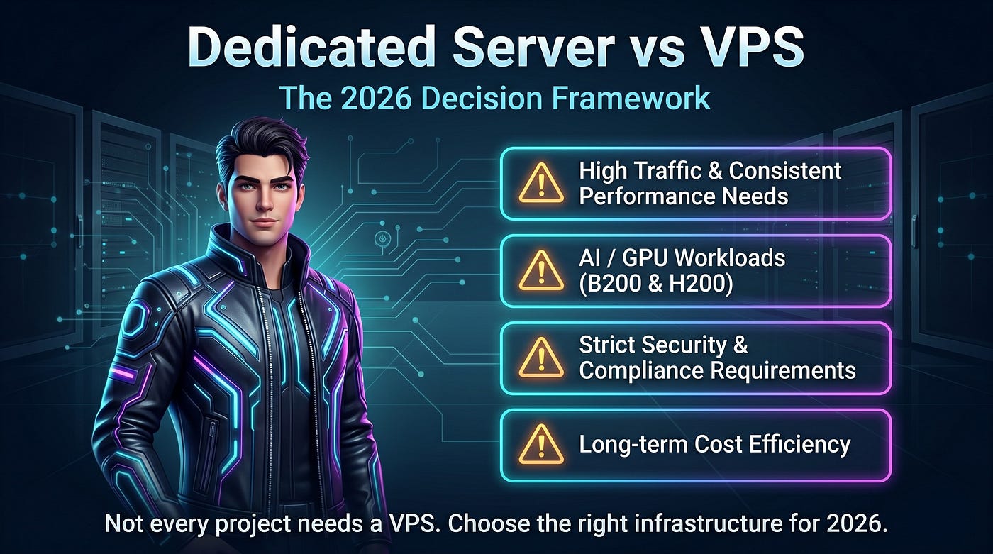 Dedicated Servers vs VPS: The 2026 Decision Framework