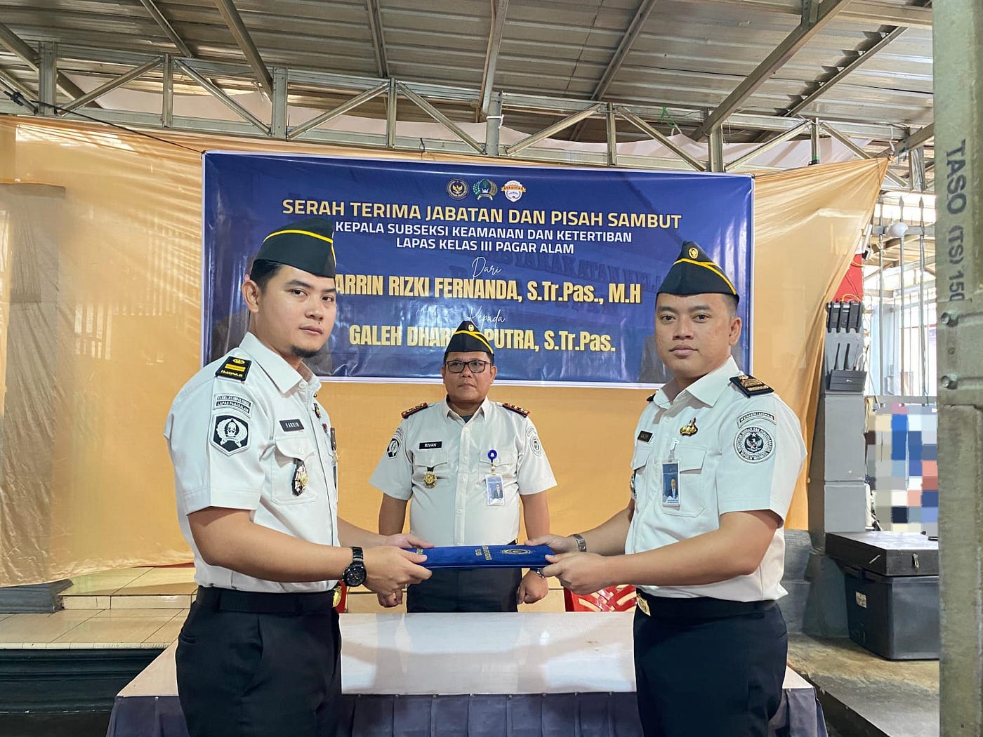 Kasubsi Kamtib Lama Berpamitan, Kasubsi Baru Siap Bertugas di Lapas Pagar Alam