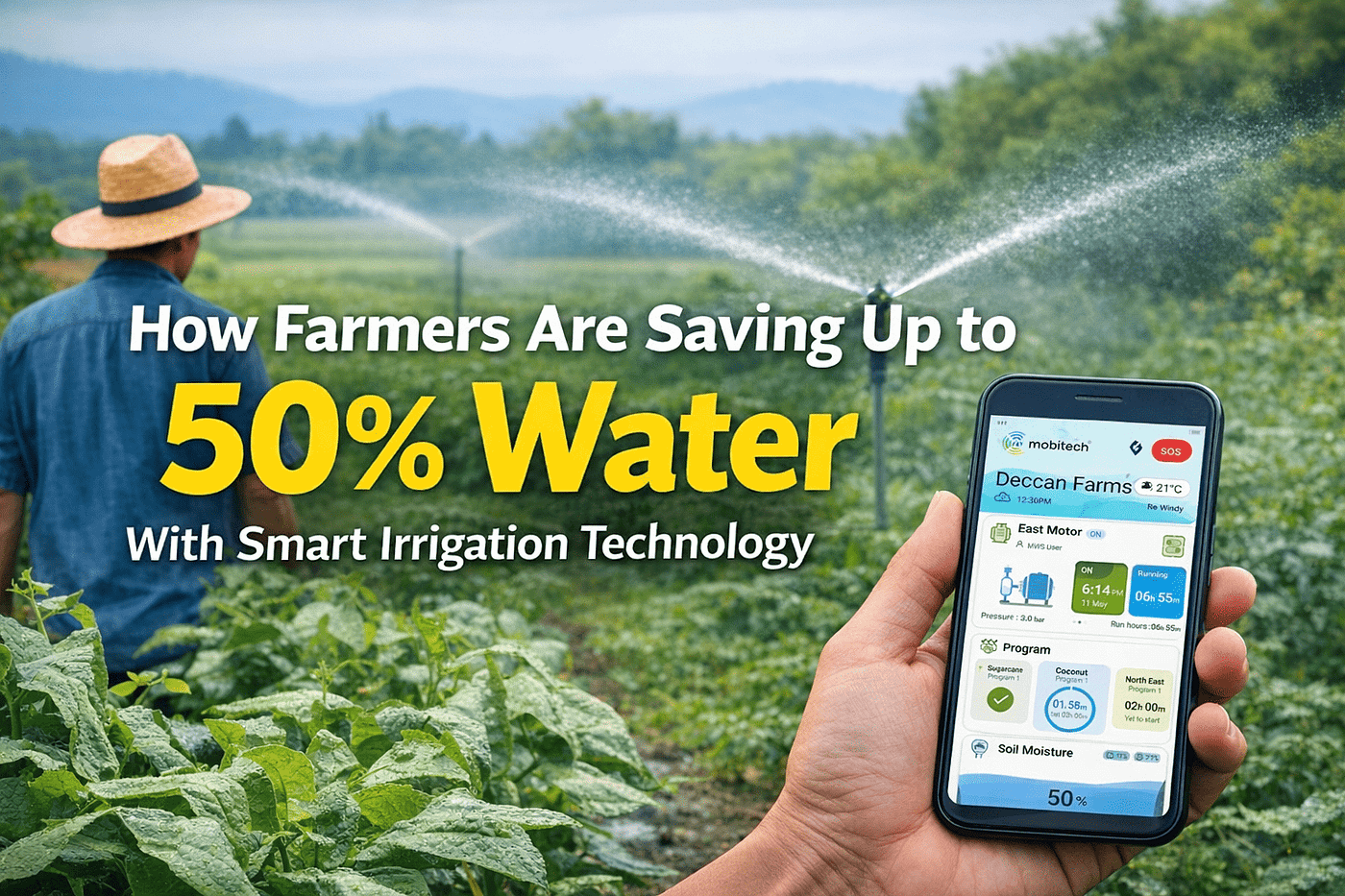How Farmers Are Saving Up to 50% Water With Smart Irrigation Technology