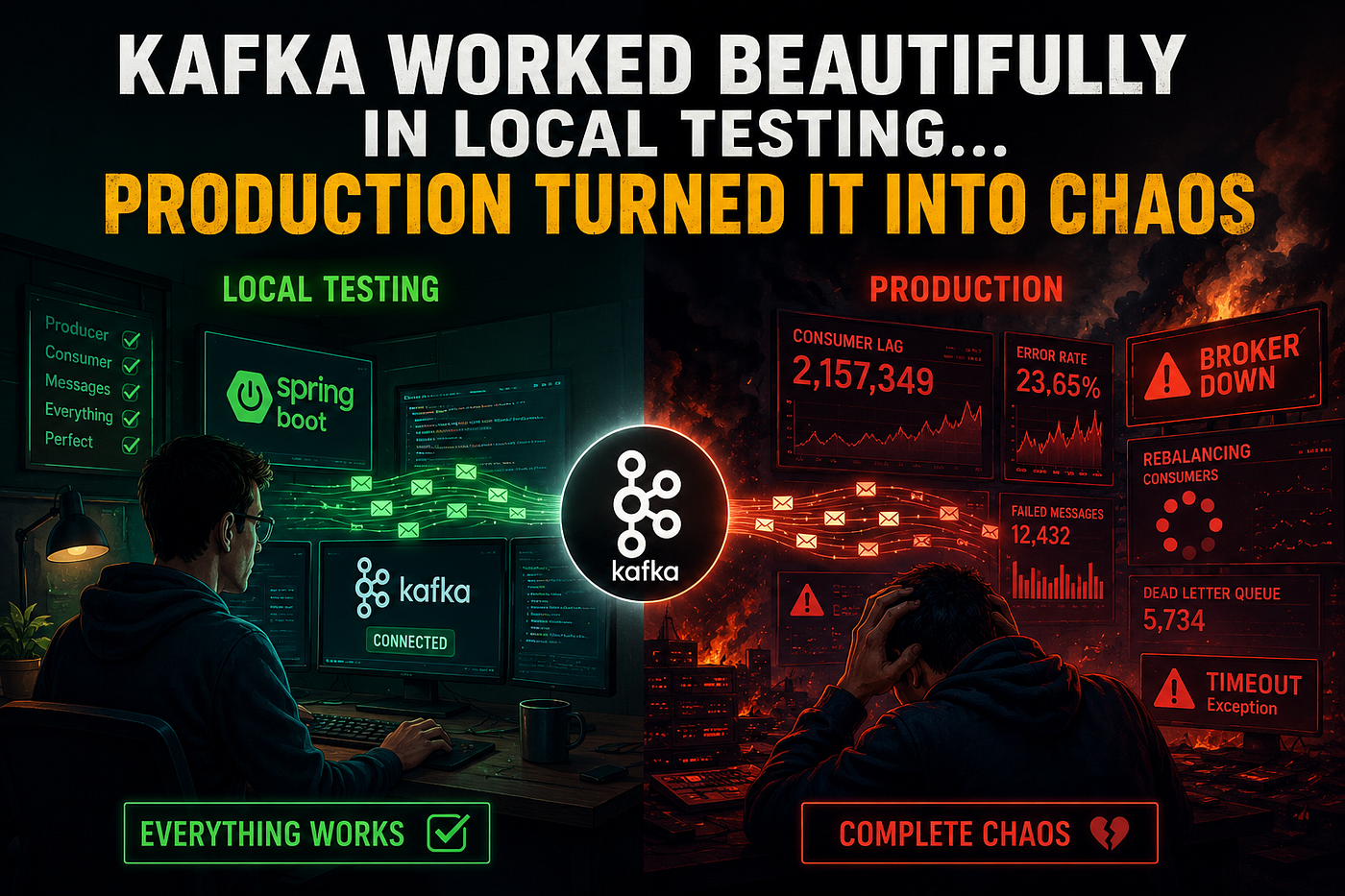 Kafka Worked Beautifully in Local Testing… Production Turned It Into Chaos