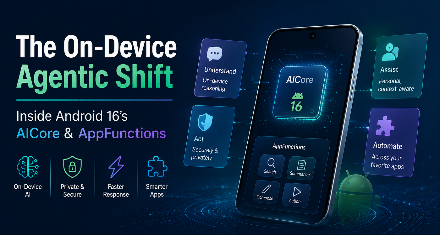 Part 2: The On-Device Agentic Shift-Inside Android 16’s AICore & AppFunctions 🤖📱