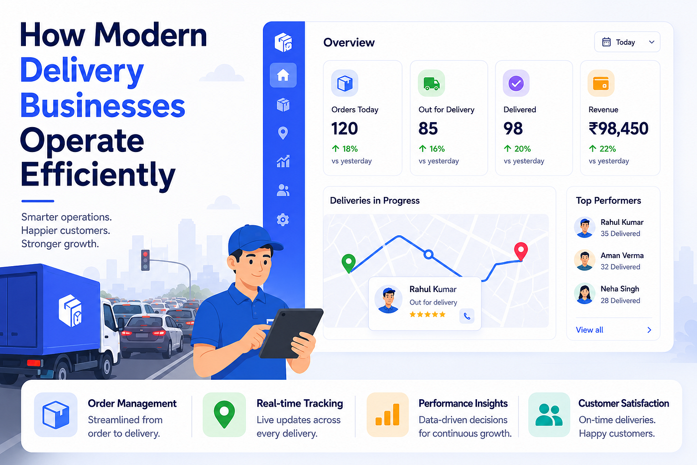 How Modern Delivery Businesses Operate Efficiently