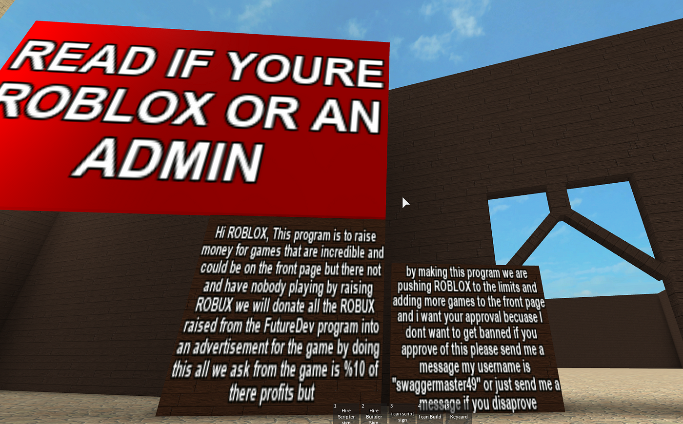 im using this for please donate why isn't it woring? : r/RobloxHelp