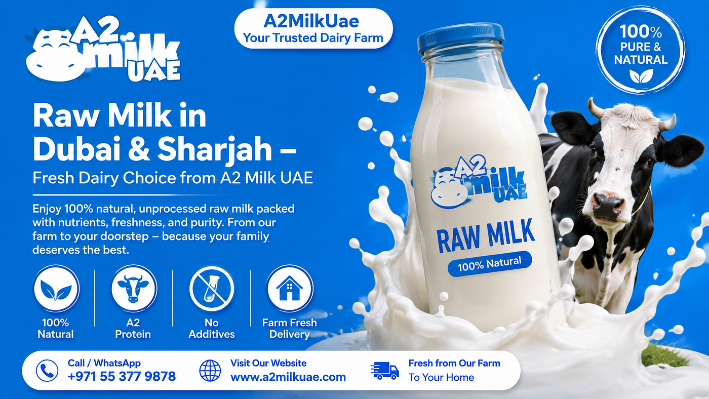 Looking for fresh, natural, and high-quality Organic Raw Milk Dubai?