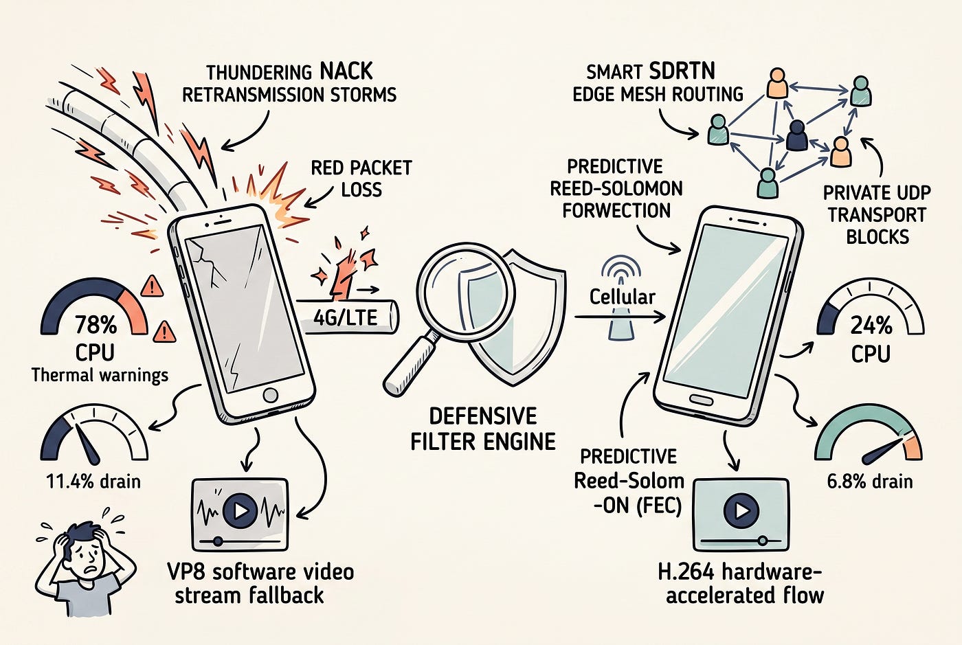 Agora RTC vs Raw WebRTC: Real Mobile Battery and Bandwidth Benchmark |