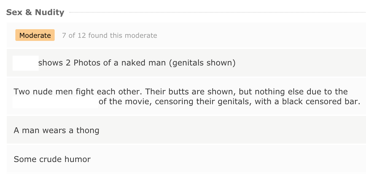 Can You Guess the Dude Movie From Its IMDb Parents Guide?