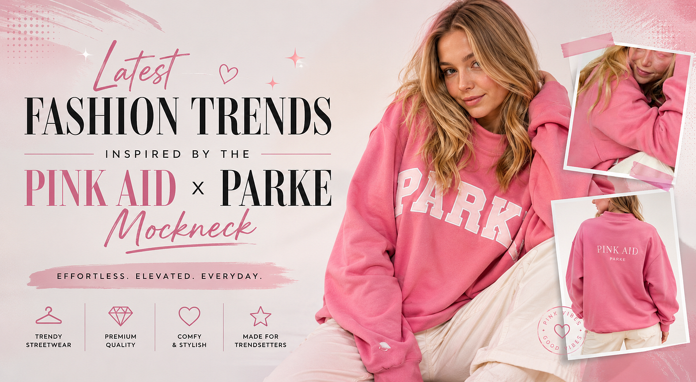 Latest Fashion Trends Inspired by the Pink Aid x Parke Mockneck