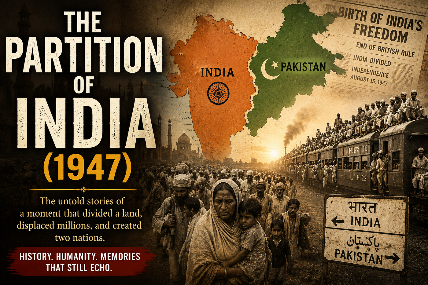 The Day the Border Appeared Overnight: A Story of the Partition of India (1947)