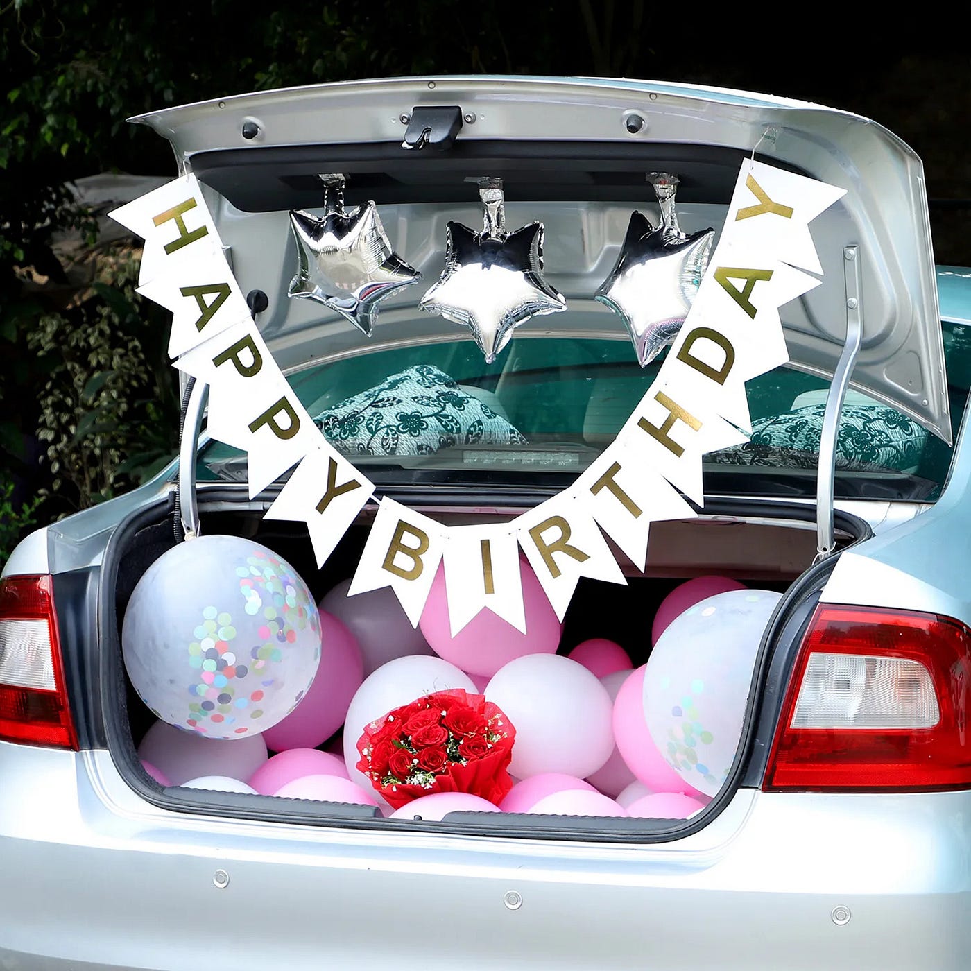 Car Boot Birthday Decoration Surprise