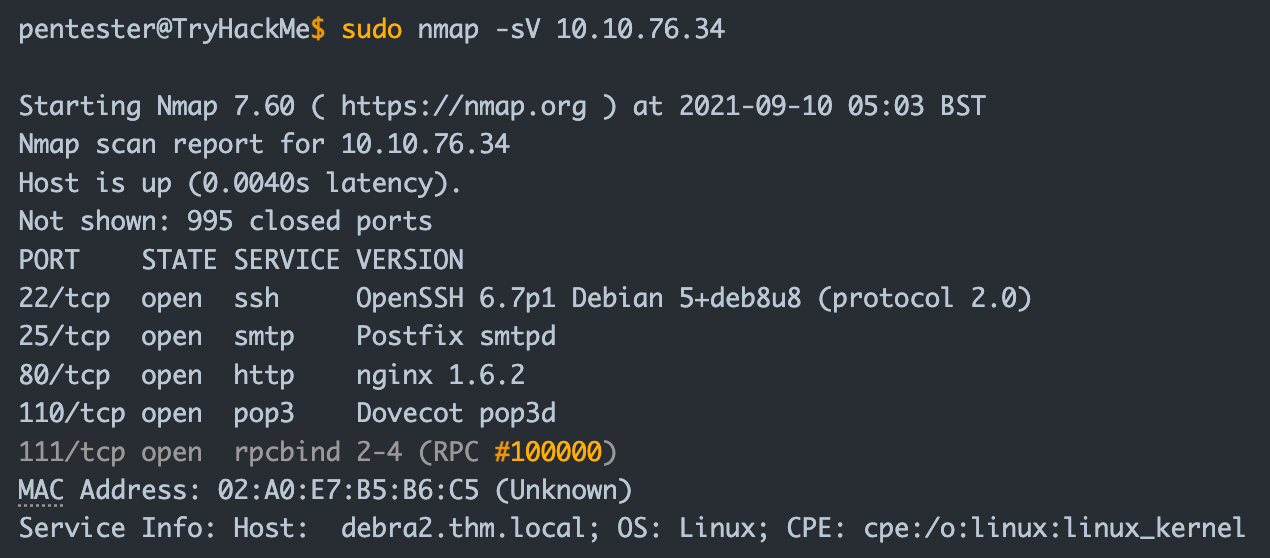 Nmap Post Port Scans | TryHackMe (THM) | by Aircon | Medium