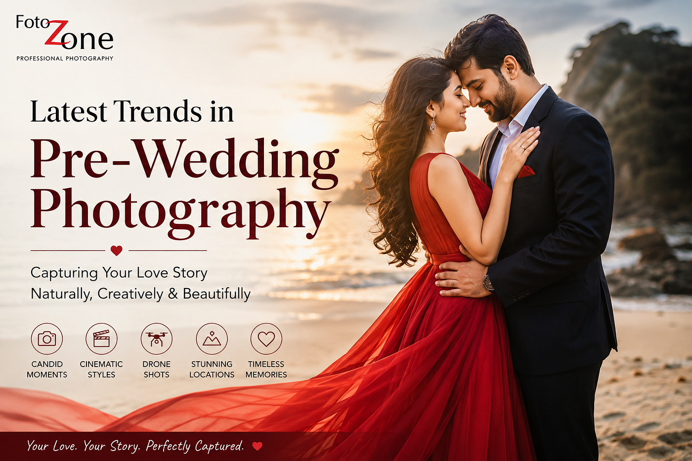 Latest Trends in Pre-Wedding Photography