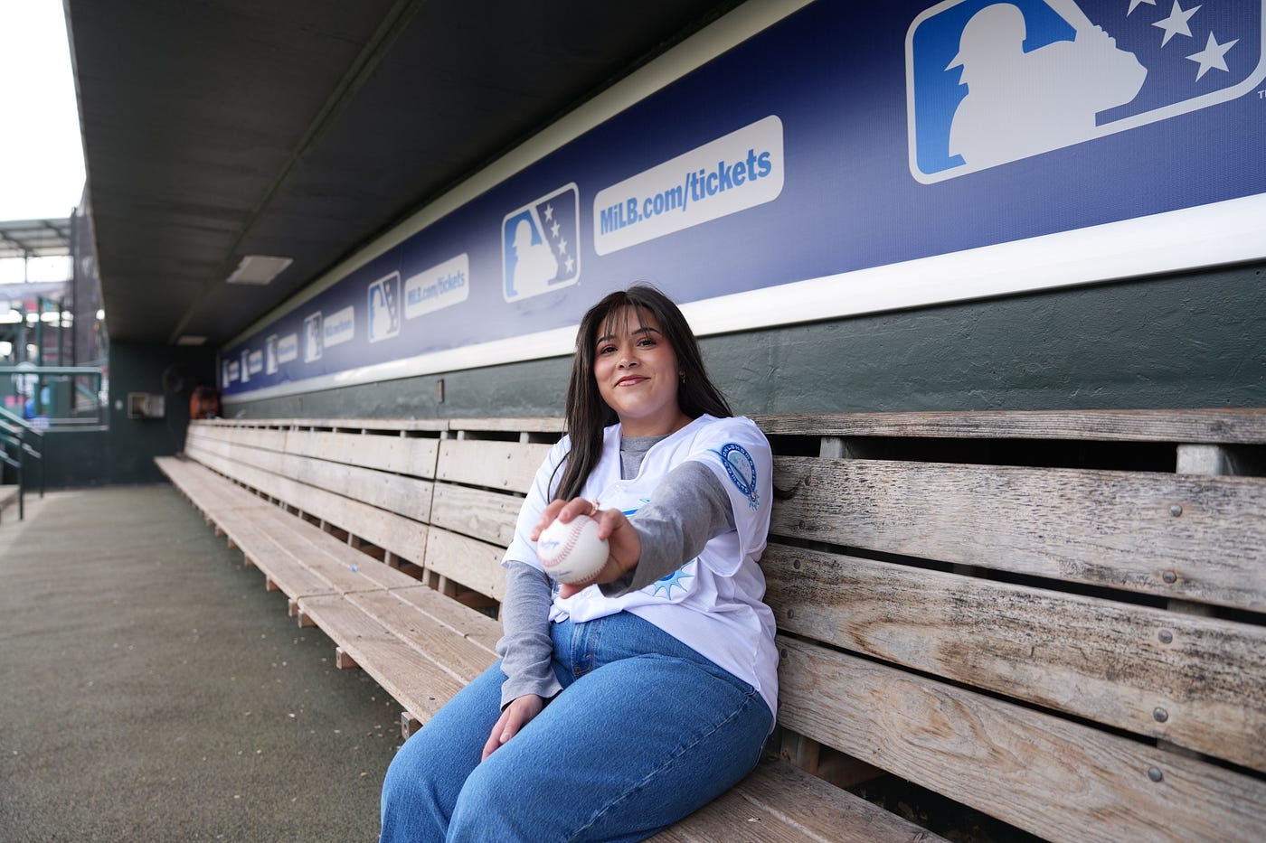 Evilin Juanes-Hamm will be recognized May 22 as part of the INTEGRIS Health “Home Run For Life” series at Chickasaw Bricktown Ballpark. Photo courtesy of the OKC Comets.