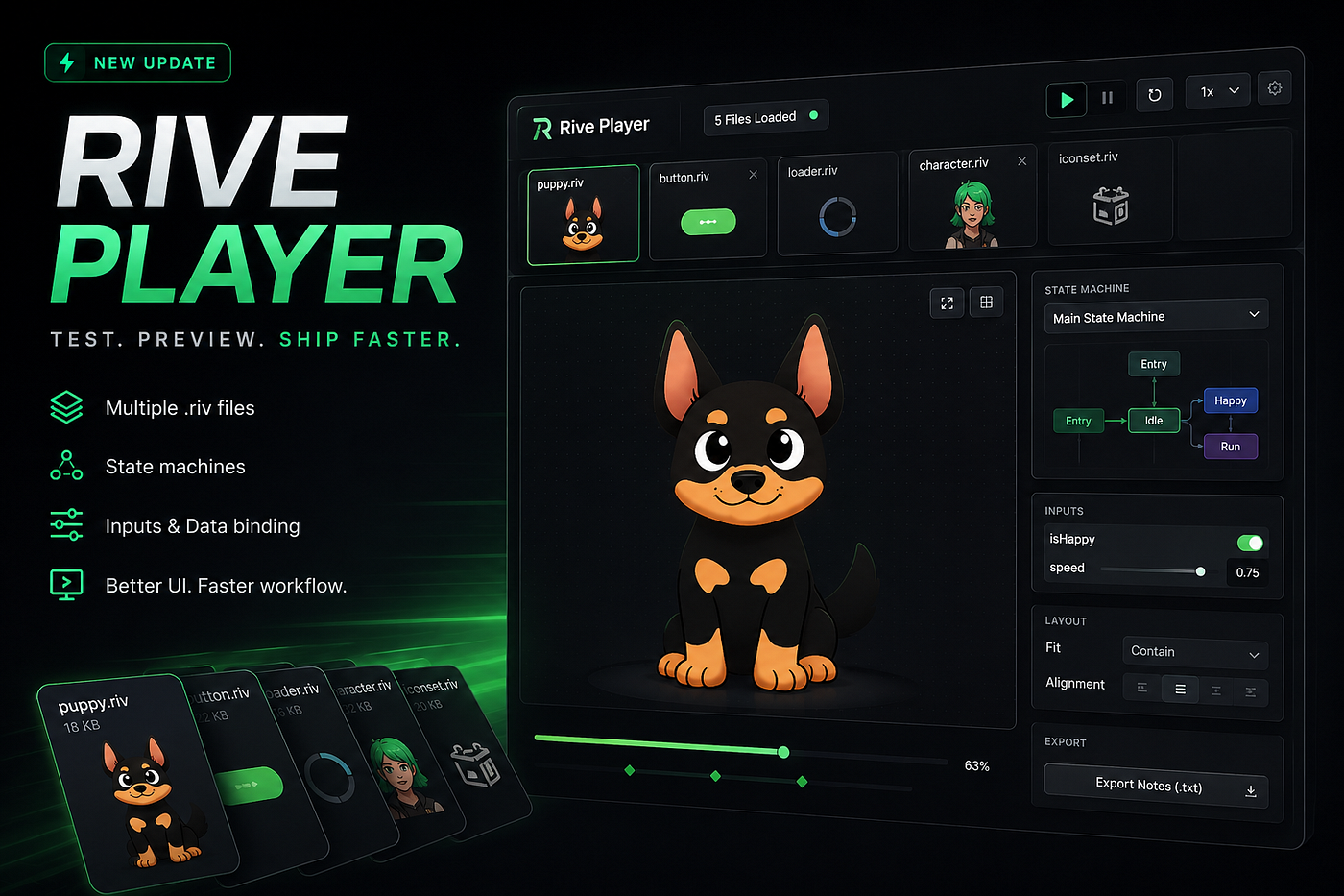 I Built a Browser-Based Rive Player to Speed Up Animation Testing for Developers and Rive Animators