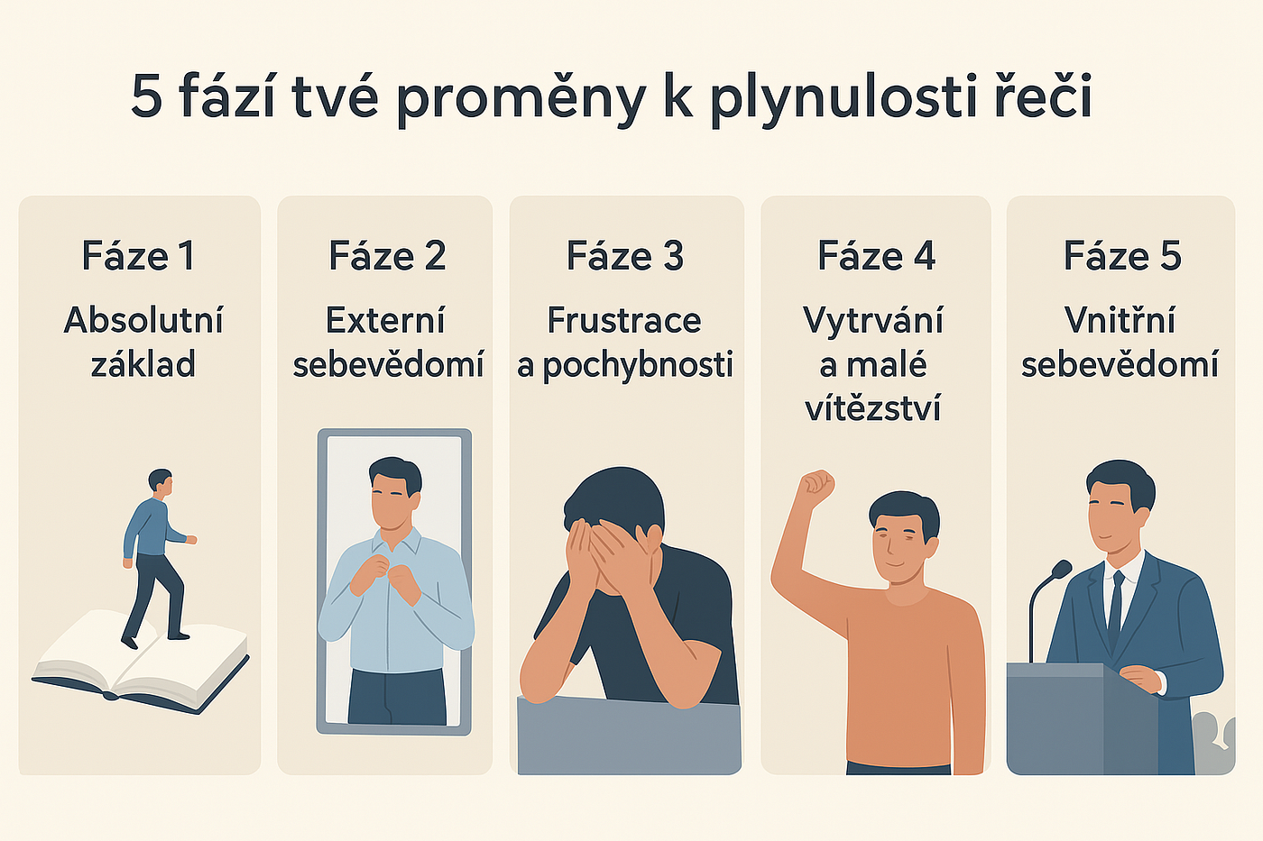 Jak překonat koktání? 5 fází, které tě dovedou k plynulosti.