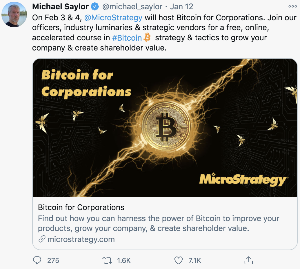 The Tao of Bitcoin Prophet Michael Saylor In 10 Tweets | by Lou Kerner |  Quantum Economics | Medium