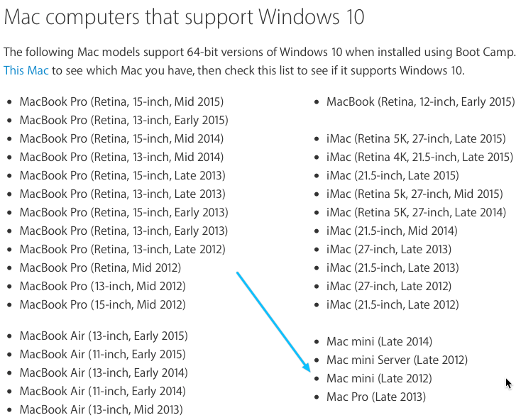 Mac Models That Support Installing Windows 10 on it | by Kawhi Dumingz |  Medium