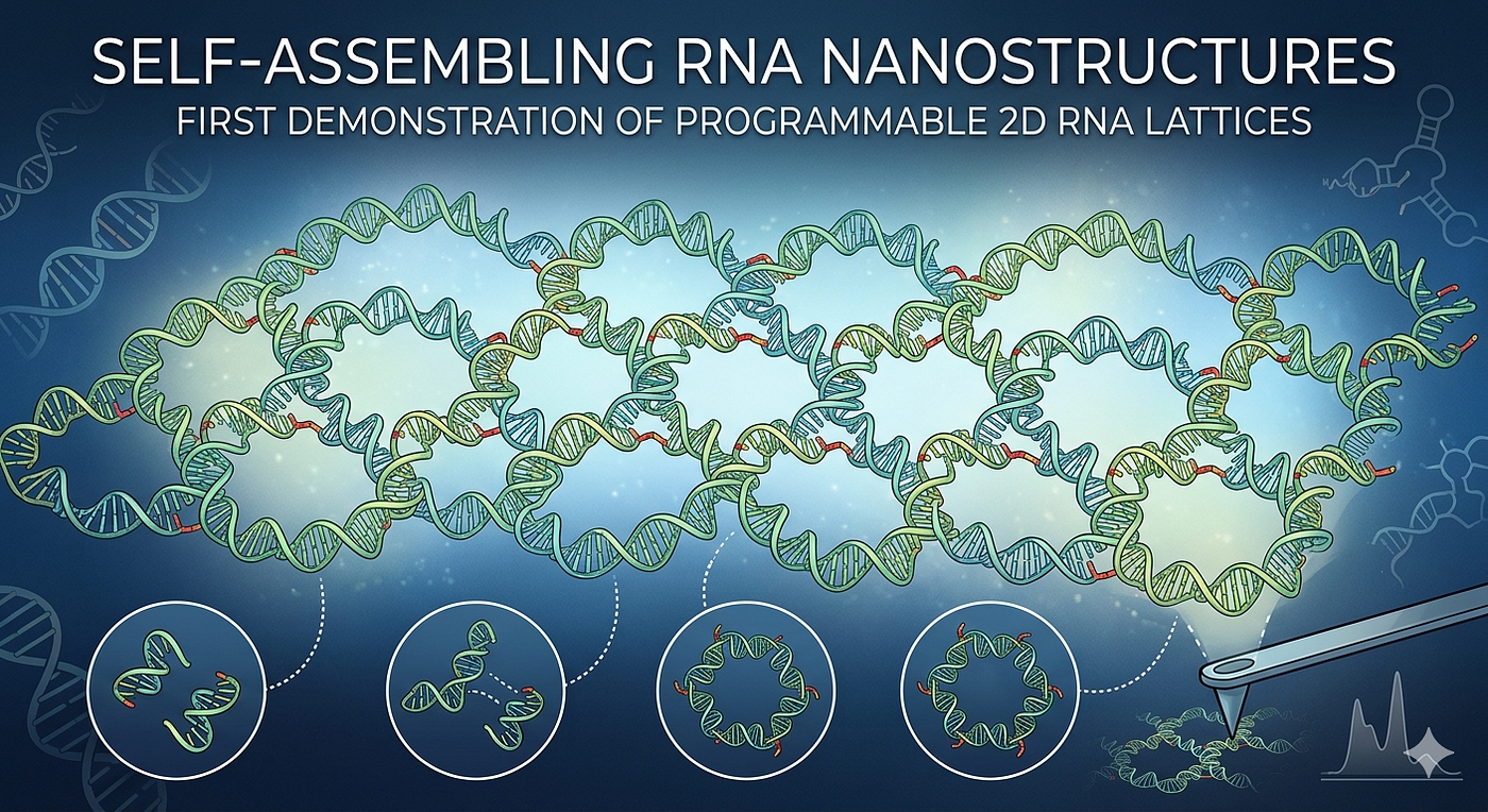 Self-Assembling RNA Nanostructures: First Demonstration of Programmable 2D RNA Lattices
