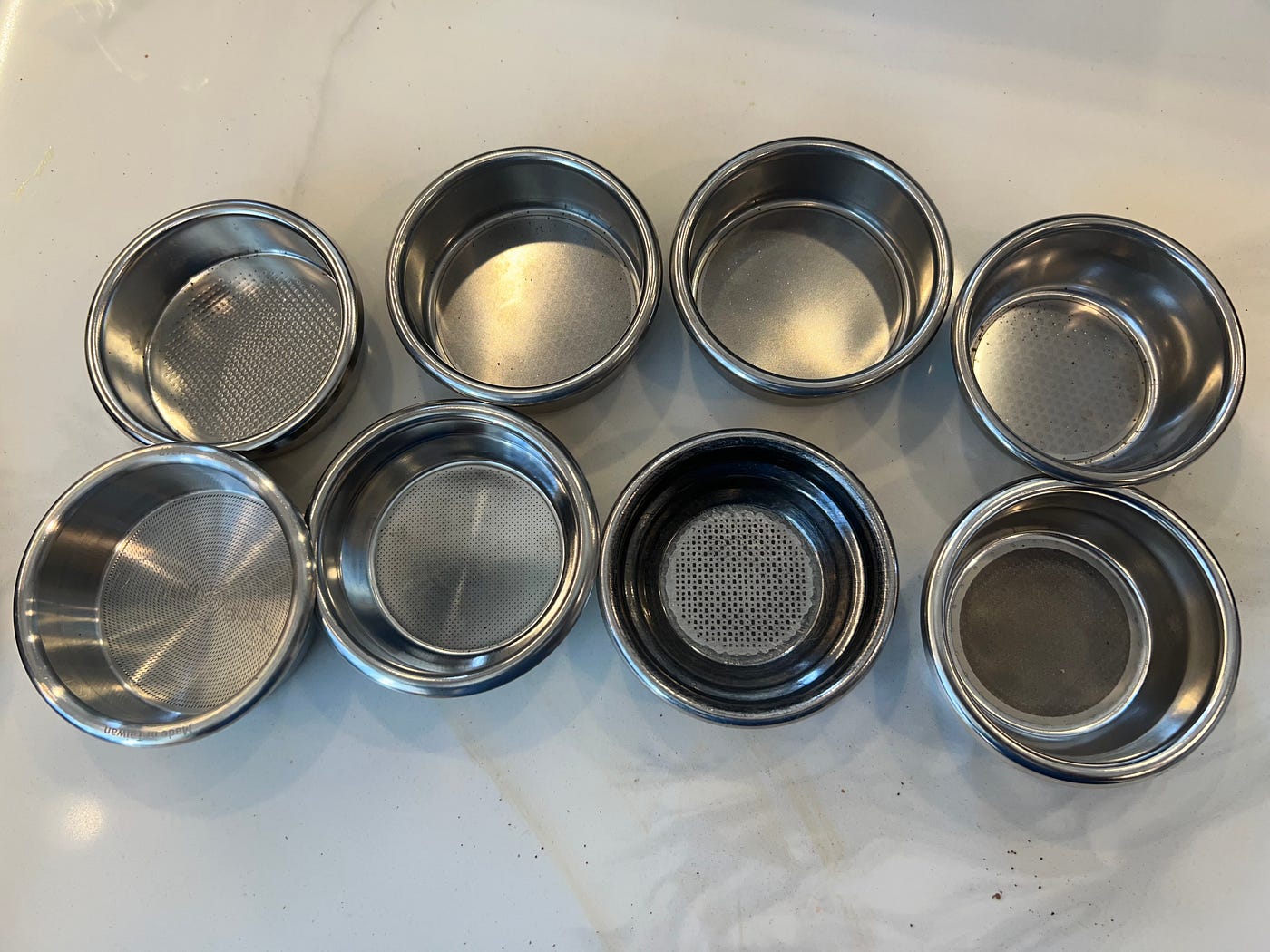 Testing Multiple Espresso Filter Baskets | by Robert McKeon Aloe
