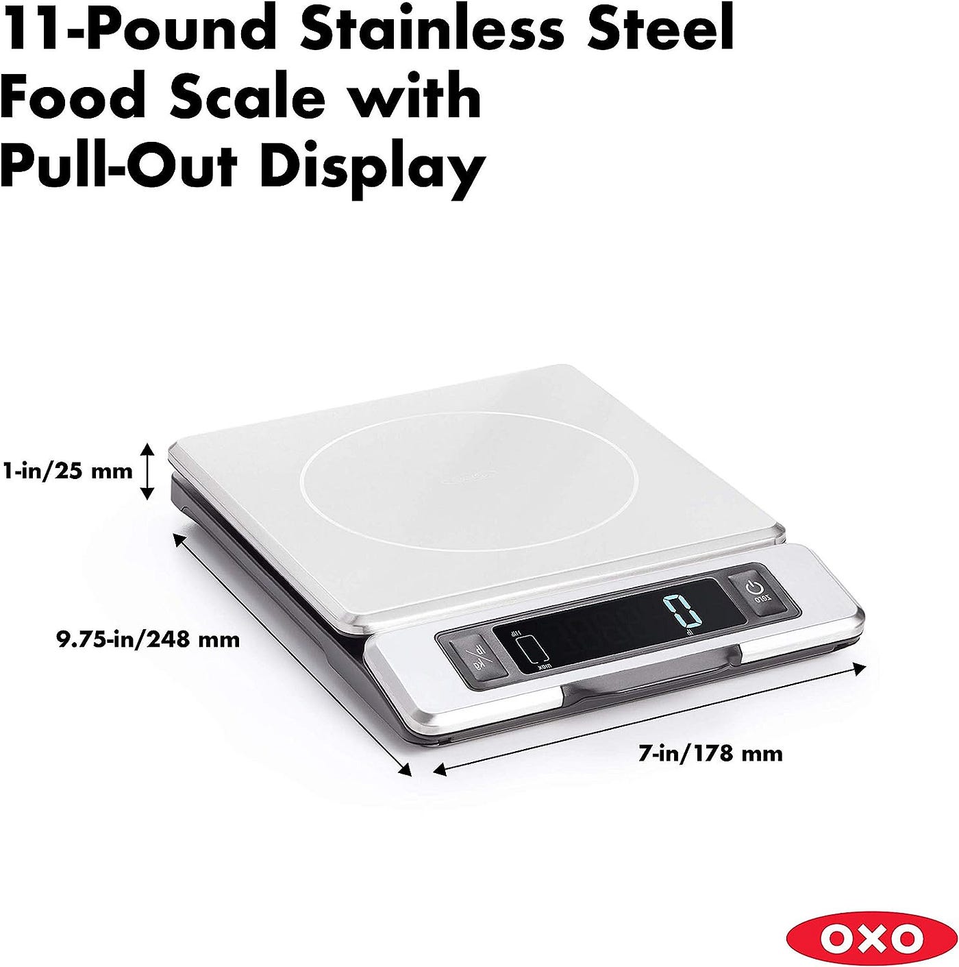 Greater Goods Nutrition Food Scale, Perfect for Weighing Nutritional Meals,  Calculating Food Facts, and Portioning Snacks