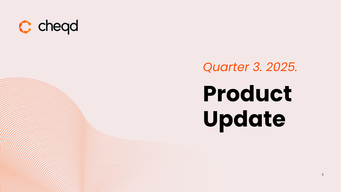 cheqd Quarterly Product Update (Q3)