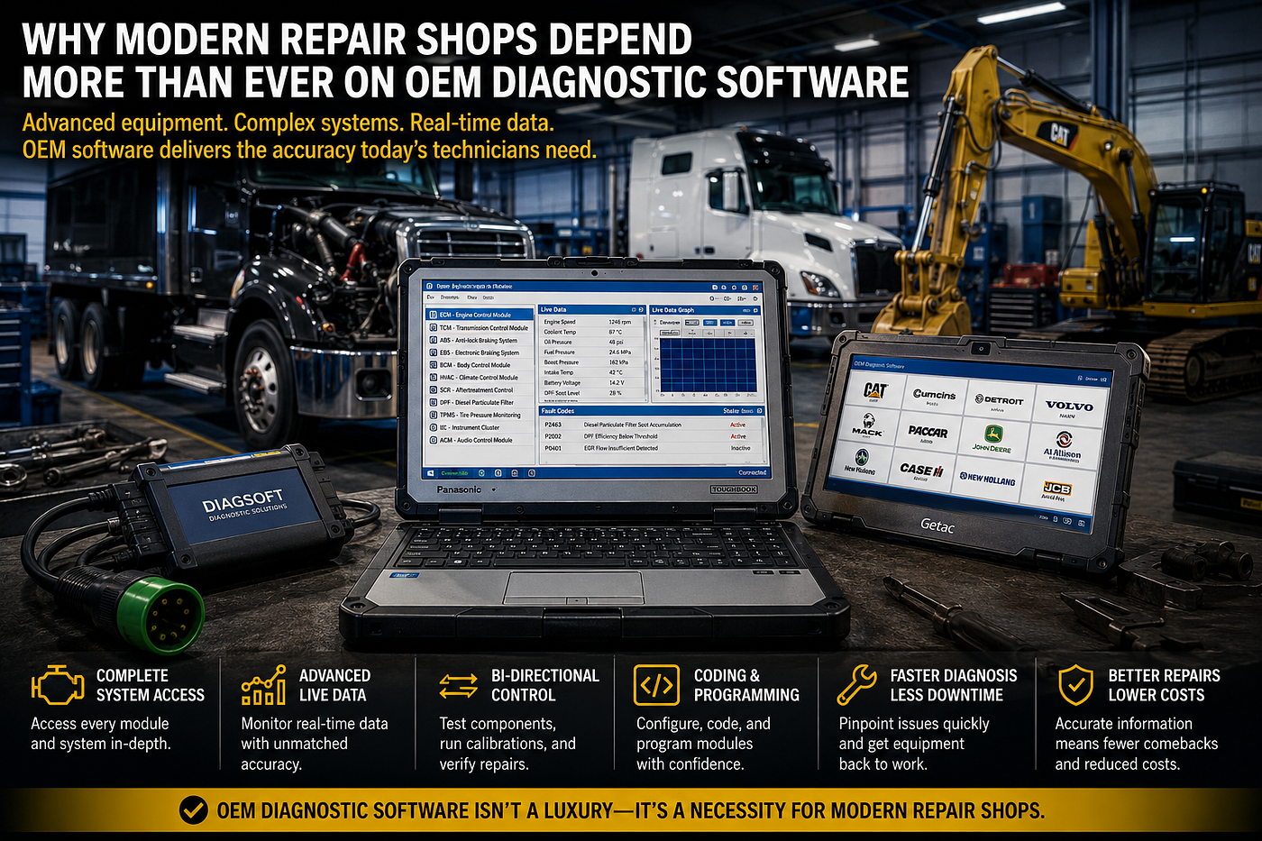 Why Modern Repair Shops Depend More Than Ever on OEM Diagnostic Software