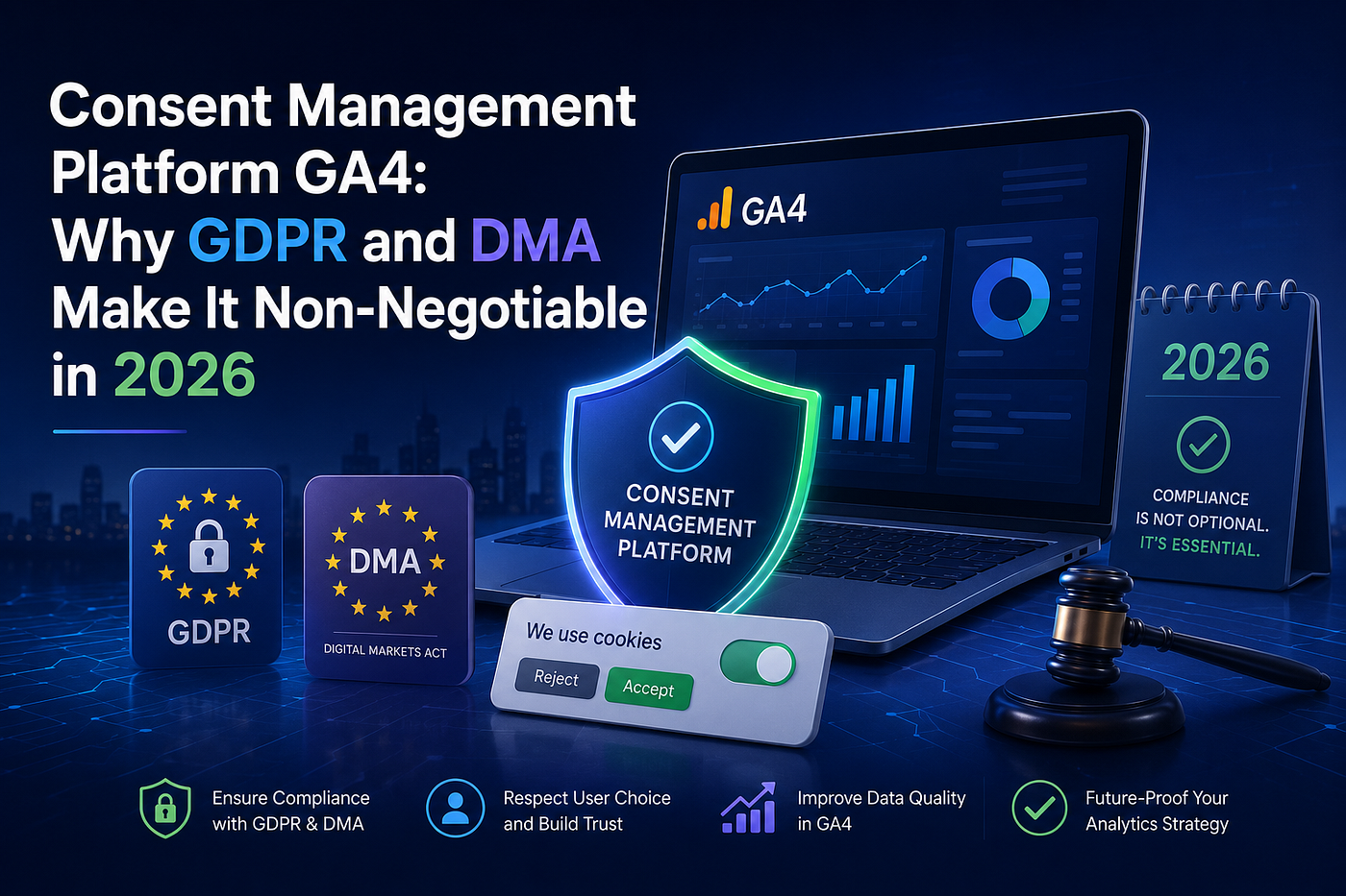 Consent Management Platform GA4: Why GDPR and DMA Make It Non-Negotiable in 2026