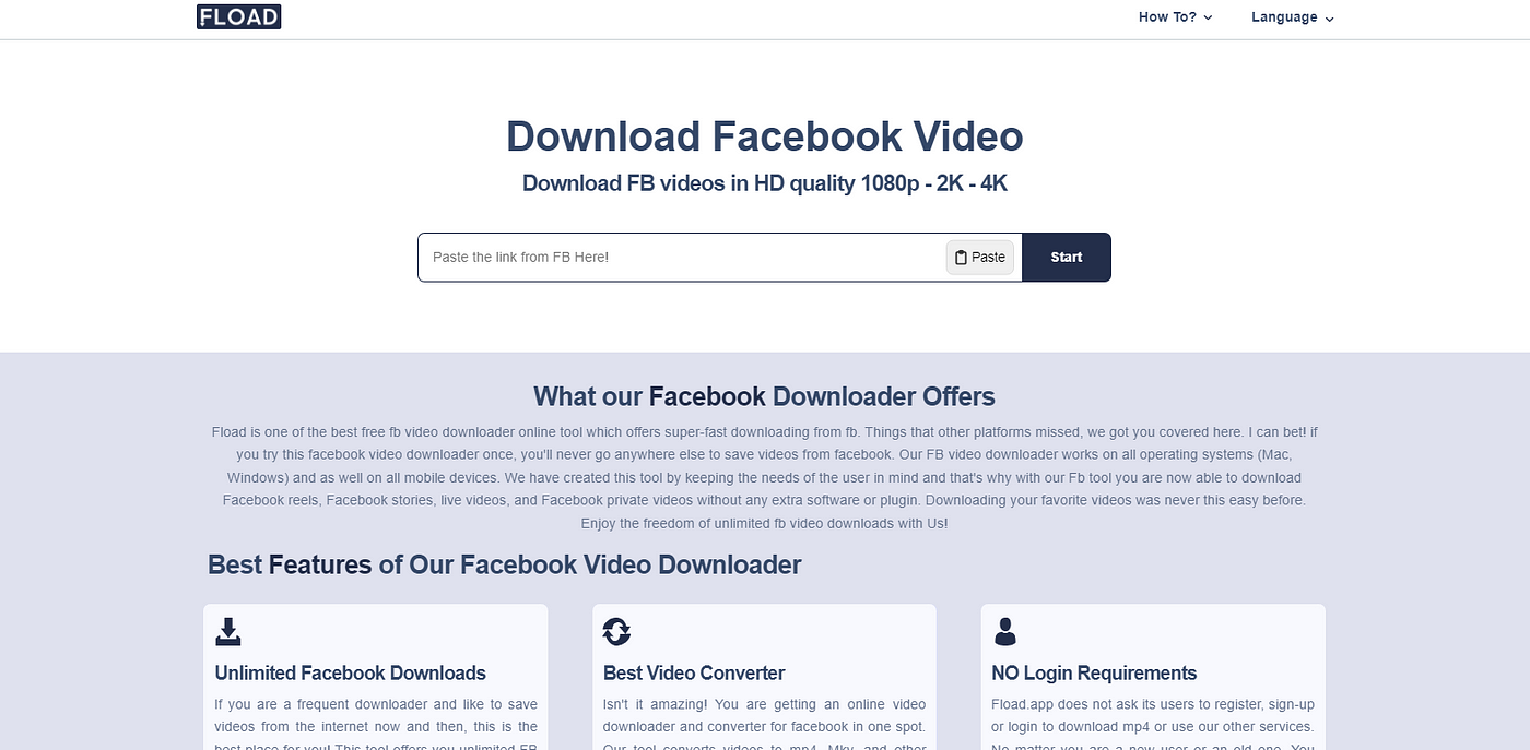 Facebook video sale downloader online hd
