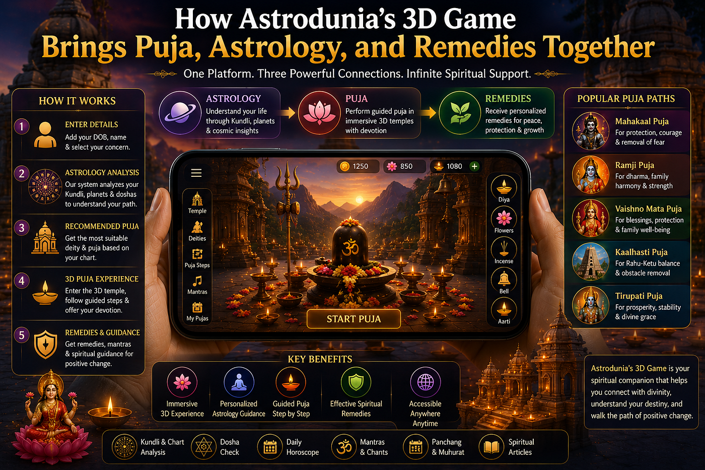 Astrodunia’s 3D Game Brings Puja