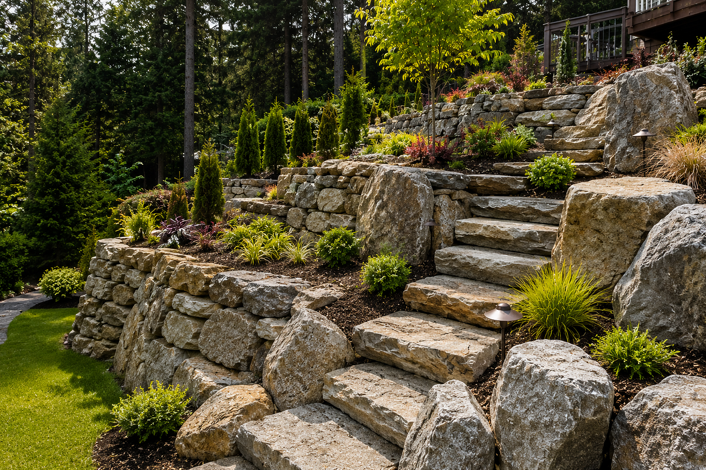 How Experienced Rockery Contractors Handle Difficult Slopes