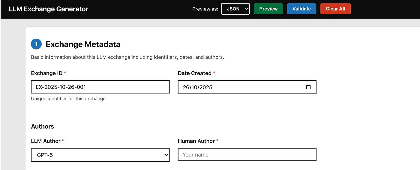 LLM exchange generator — Broad Tech Audience
