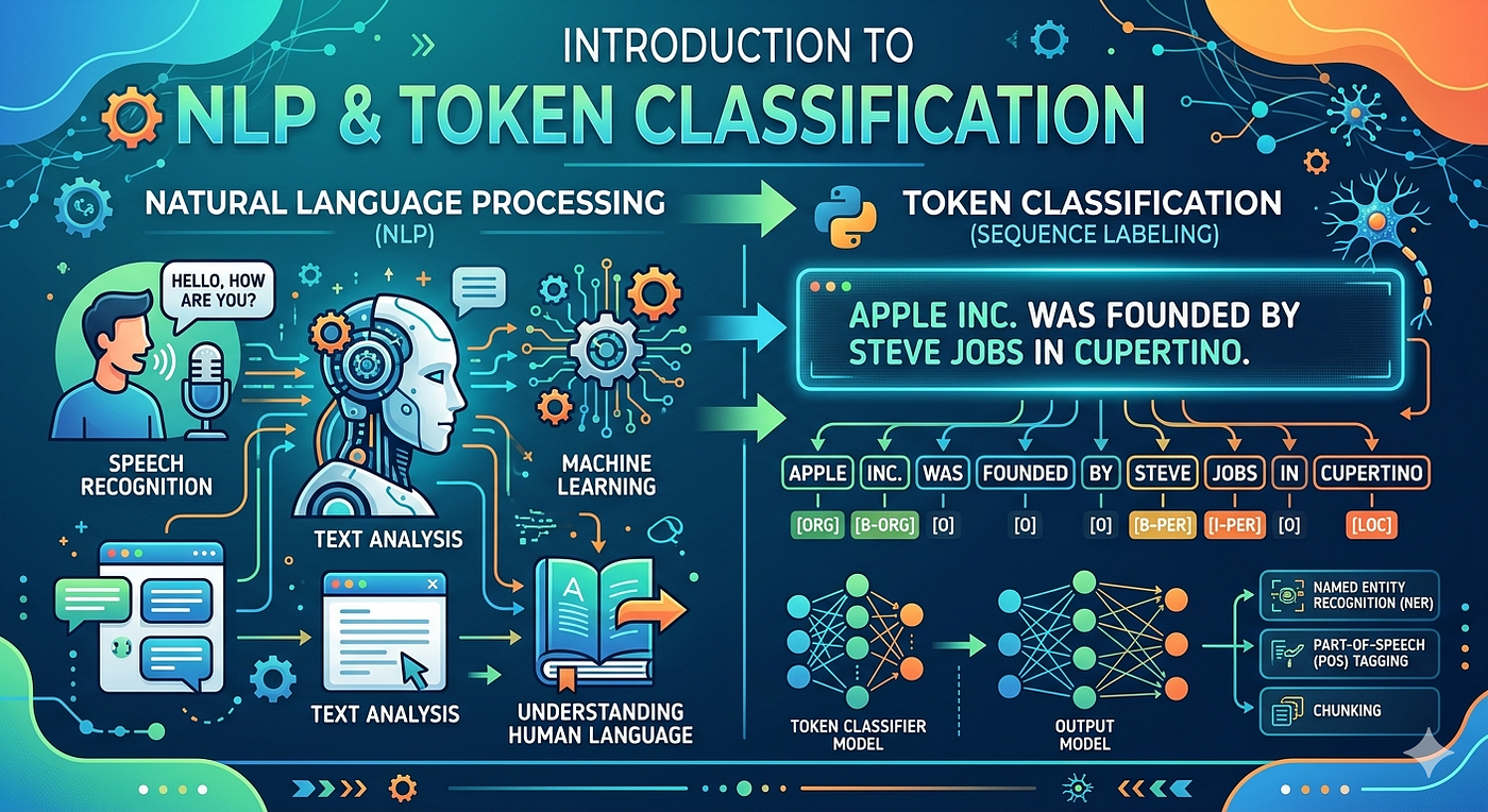 Understanding NLP Token Classification: NER, POS Tagging & Chunking Explained Simply