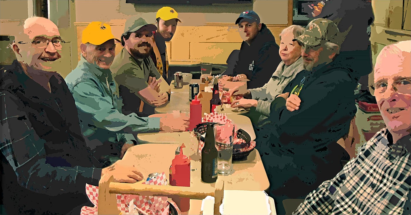 The Drumbo Lions on the town at the Drumbo Pub.