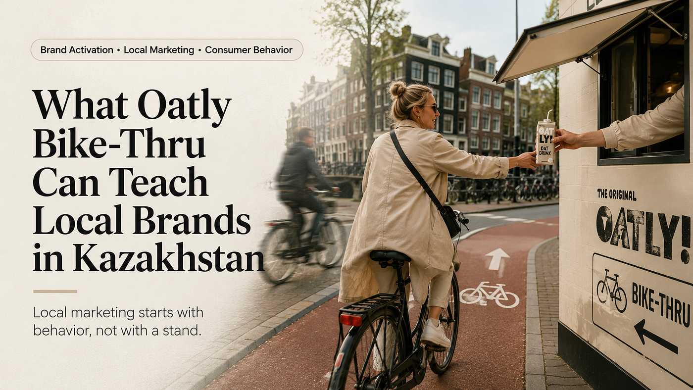 What Oatly Bike-Thru Can Teach Local Brands in Kazakhstan