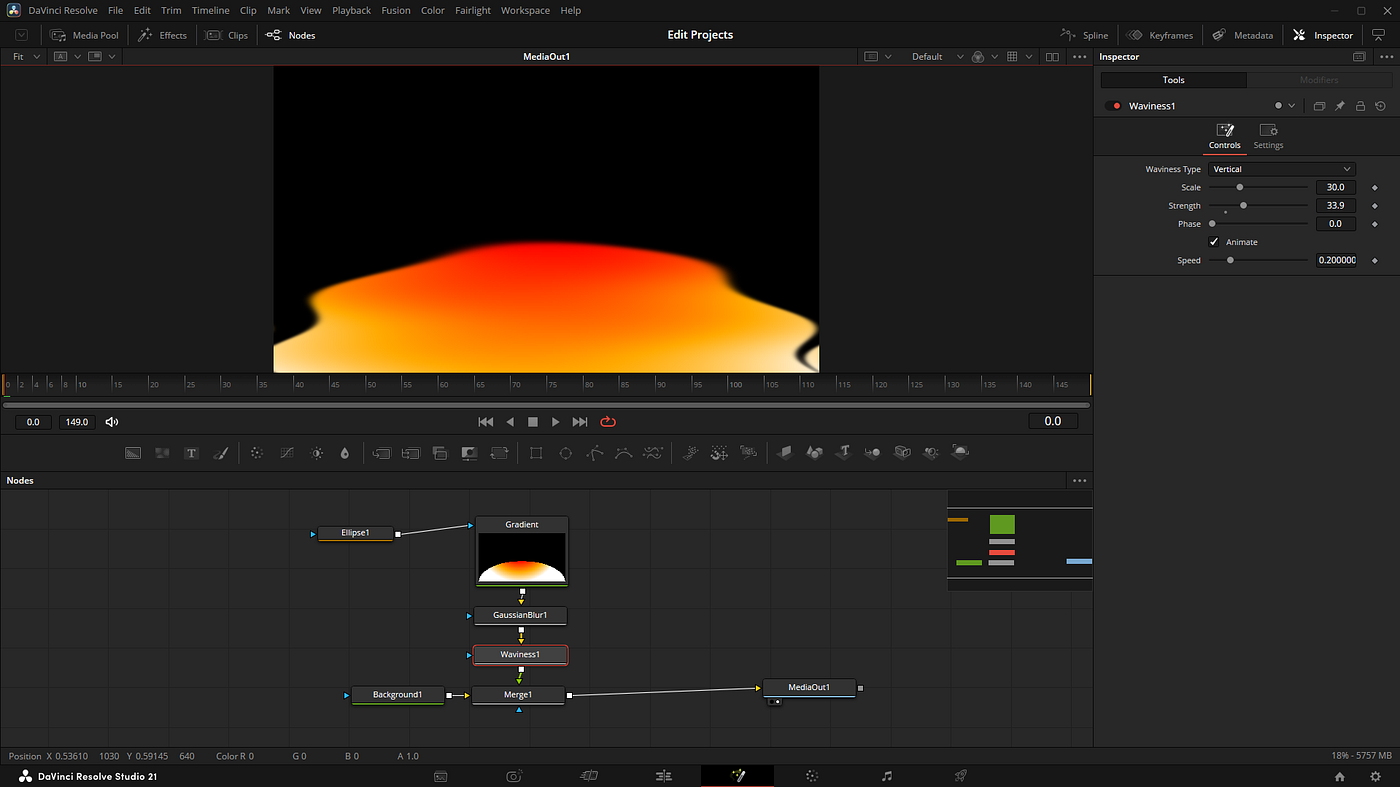 Background Node Gradient in DaVinci Fusion